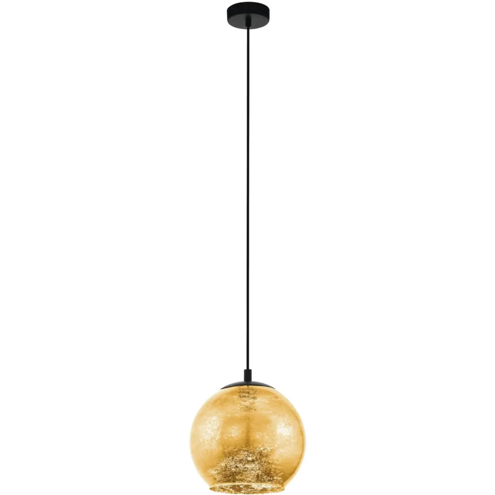 Eglo Pendellampe Albaraccin Schwarz Stahl 27 cm 110 cm - Pendellampe