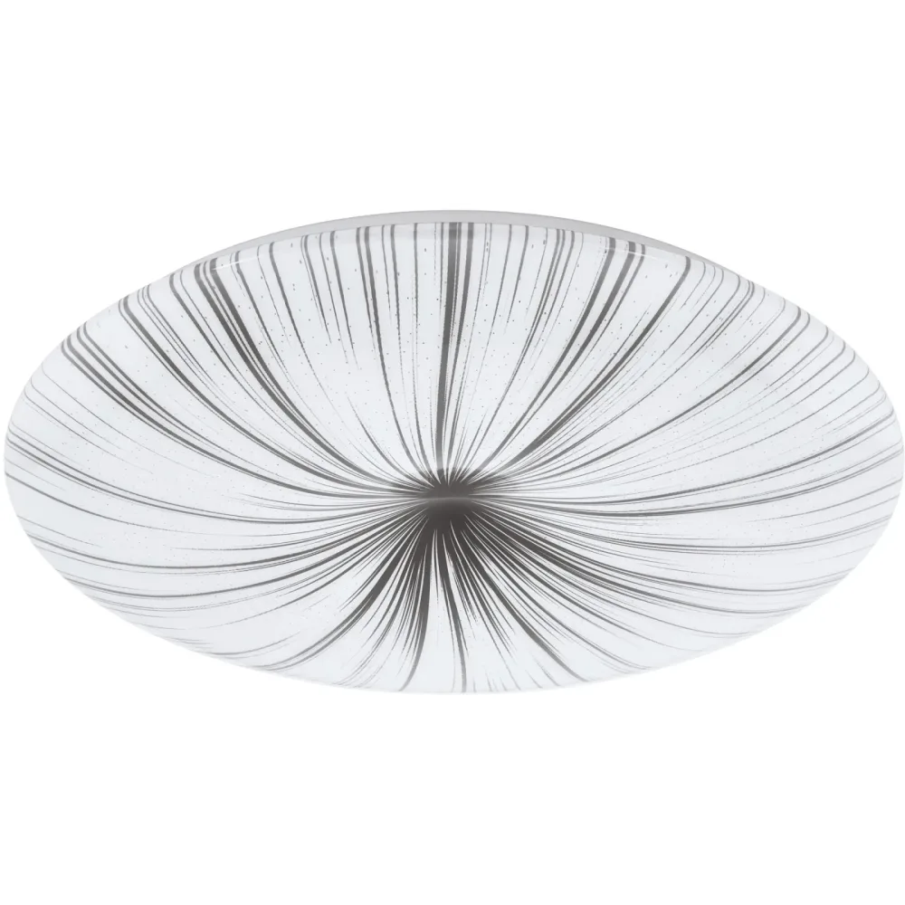 Eglo Deckenlampe Nieves Weiss Stahl 51 cm 7 cm - LED - Lichtfarbe: Warmweiss - Deckenlampe- LED Energiesparlampe