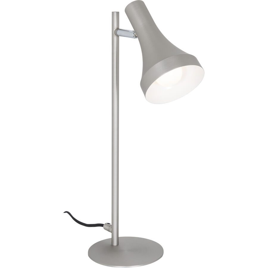 Tischlampe Dea Silber Metall 13 cm 38 cm - Farbe: Nickel matt - Tischlampe