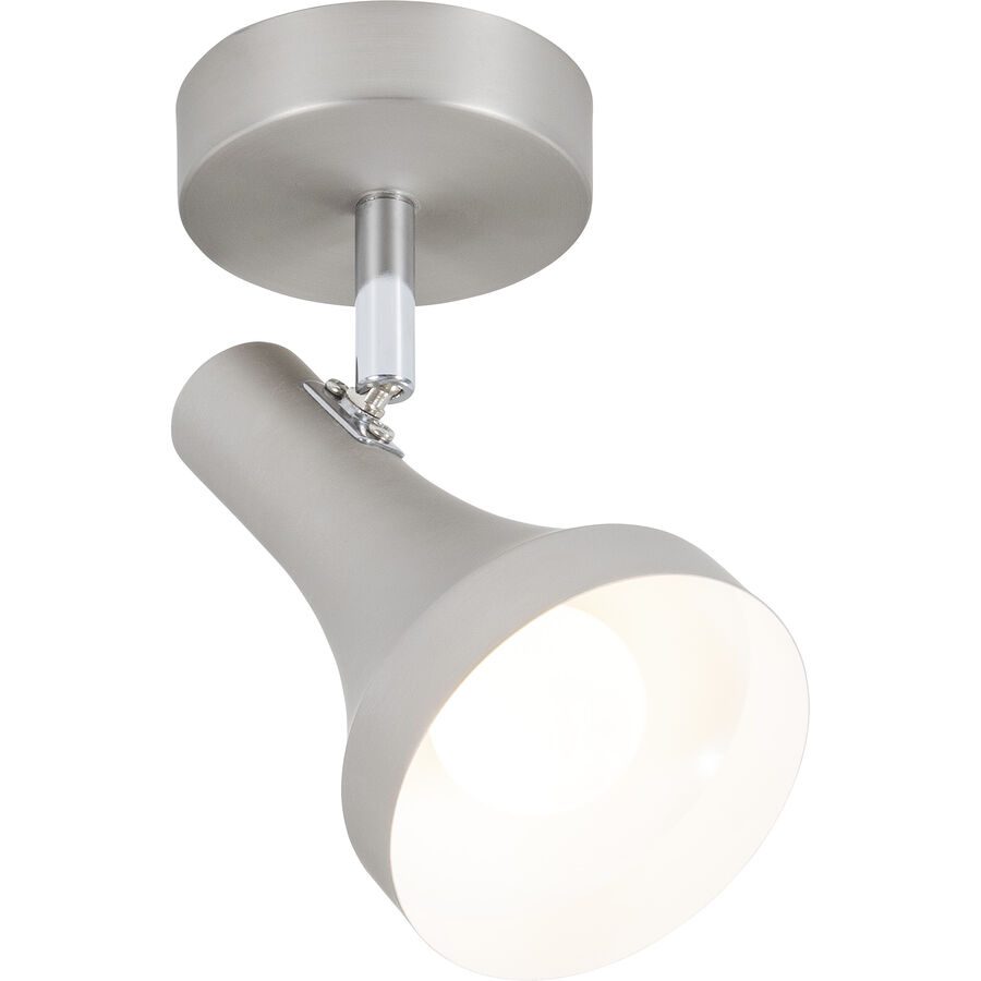 Spot Dea Grau Metall 14 cm 16.8 cm - Farbe: Nickel matt - Spot