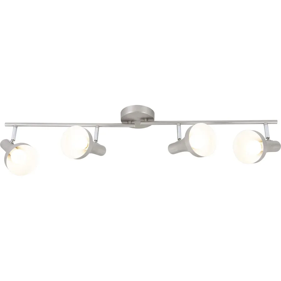 Spot Dea Grau Metall 86.5 cm 16.5 cm - Farbe: Nickel matt - Spot