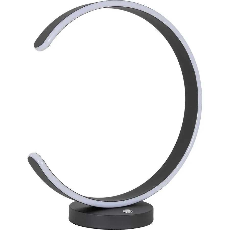 Tischlampe Dinant Schwarz Kunststoff/Metall 40 cm 40 cm - LED - Lichtfarbe: Extra warmweiss - Material: Metall/Kunststoff - Tischlampe- LED