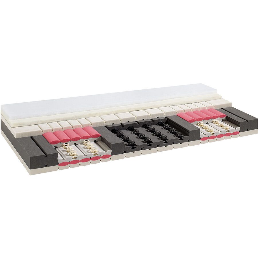 Matratze TopSwiss Balance soft Weiss Schaumstoff 160 x 200 cm - Schweizer Möbelhersteller - Matratze