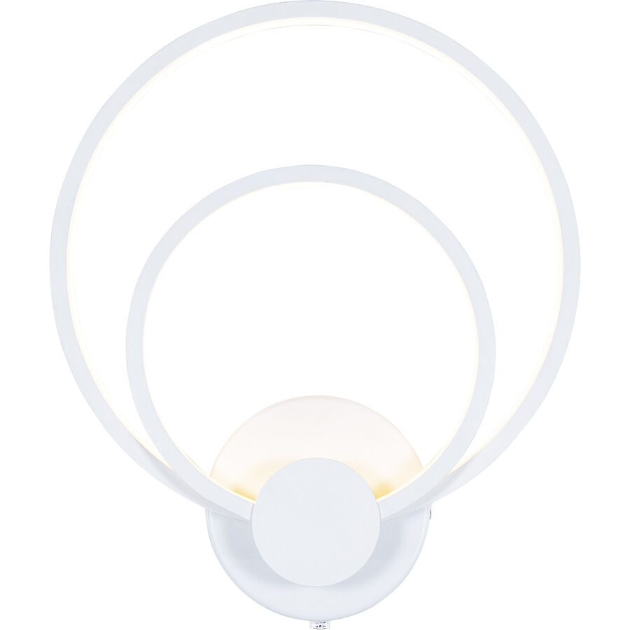 Wandlampe Aras Weiss Kunststoff/Metall 26 cm 30 cm - LED - Lichtfarbe: Extra warmweiss - Material: Metall/Kunststoff - Wandlampe- LED Energiesparlampe