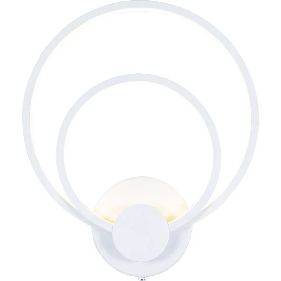 Wandlampe Aras Weiss Kunststoff/Metall 26 cm 30 cm - LED - Lichtfarbe: Extra warmweiss - Material: Metall/Kunststoff - Wandlampe- LED Energiesparlampe