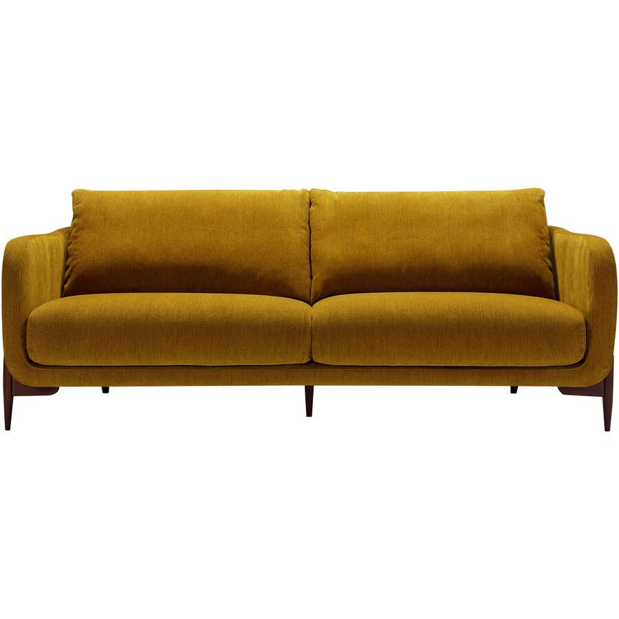 Sofa Leya Gelb Stoff 215 cm 97 cm - Farbe: senf - Sofa