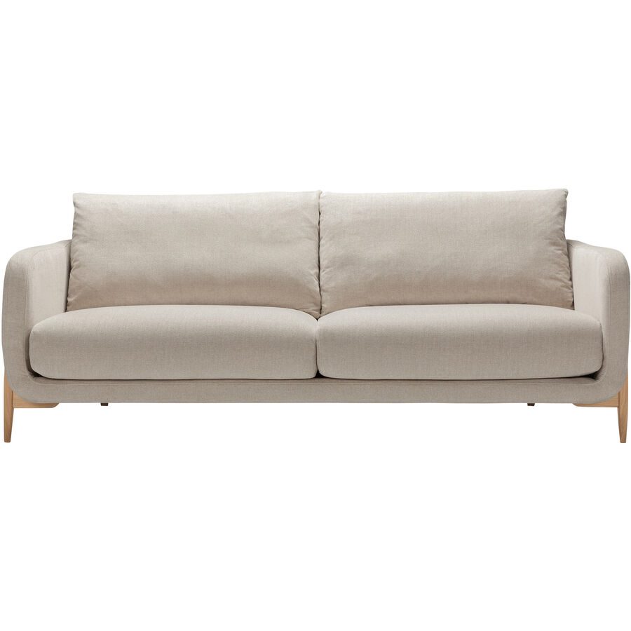 Sofa Leya Beige Stoff 215 cm 97 cm - Farbe: natur - Sofa