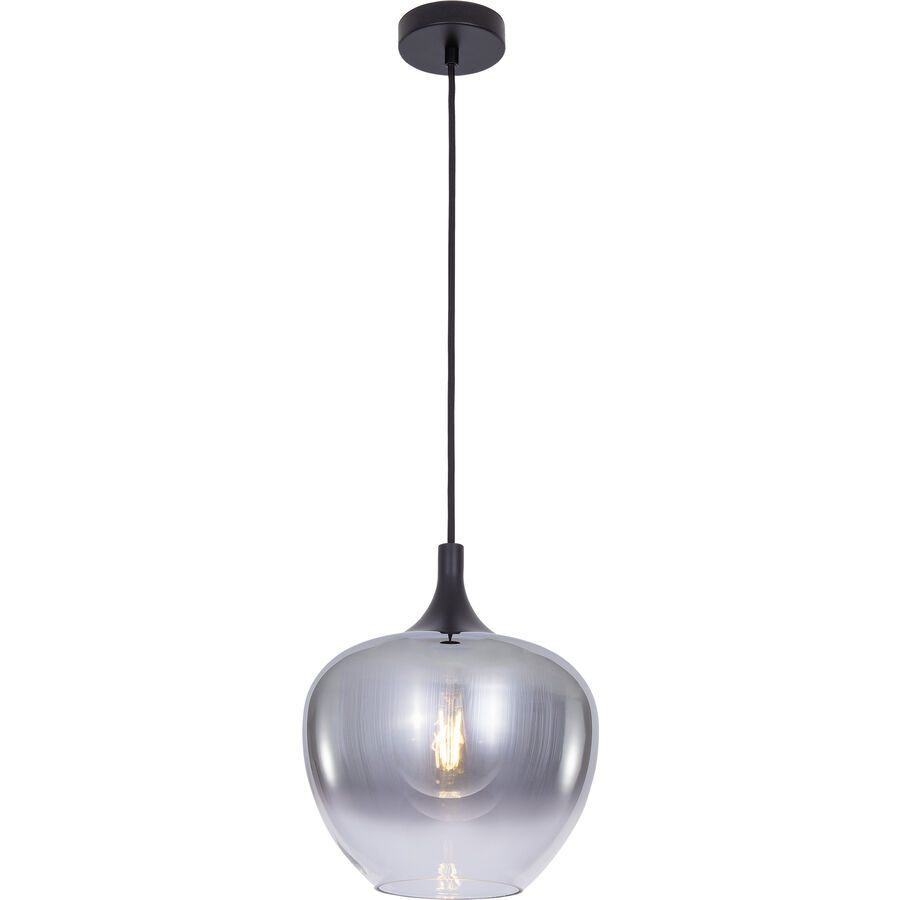 Pendellampe Tiara Schwarz Glas/Metall 24 cm 120 cm - Material: Metall/Glas - Pendellampe