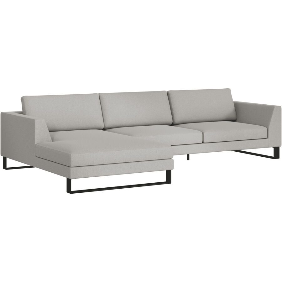 Ecksofa Domino Beige Stoff 310 cm 181 cm - Möbel Konfigurator: Traummöbel individuell zusammenstellen - Ecksofa