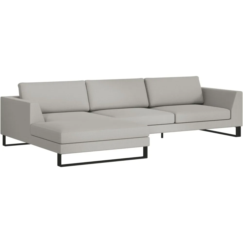 Ecksofa Domino Beige Stoff 310 cm 181 cm - Möbel Konfigurator: Traummöbel individuell zusammenstellen - Ecksofa