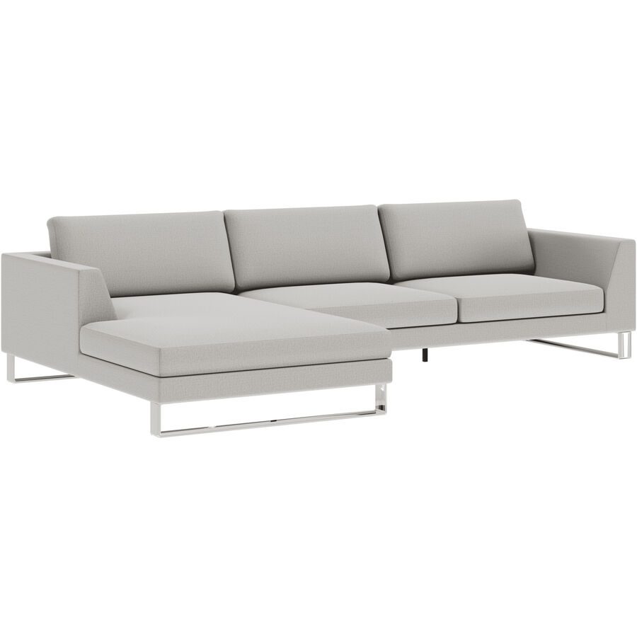 Ecksofa Domino Beige Stoff 310 cm 181 cm - Möbel Konfigurator: Traummöbel individuell zusammenstellen - Ecksofa