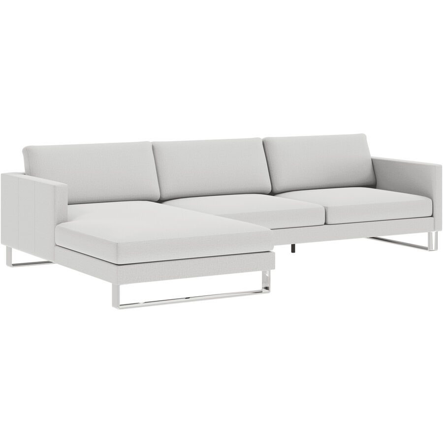 Ecksofa Domino Braun Stoff 286 cm 181 cm - Farbe: natur - Möbel Konfigurator: Traummöbel individuell zusammenstellen - Ecksofa