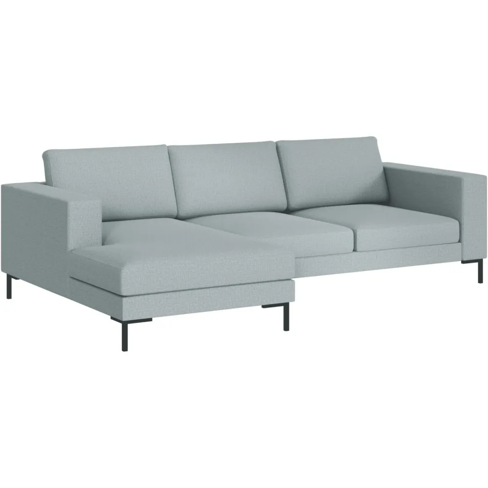 Ecksofa Domino Cyan Stoff 250 cm 151 cm - Farbe: türkis - Möbel Konfigurator: Traummöbel individuell zusammenstellen - Ecksofa