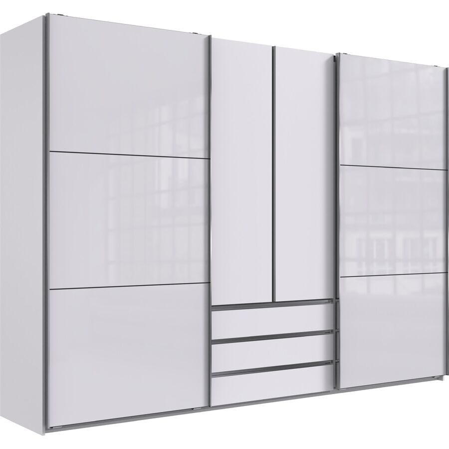 Kleiderschrank Macias Weiss Holzwerkstoff 300 cm 65 cm 216 cm - Kleiderschrank