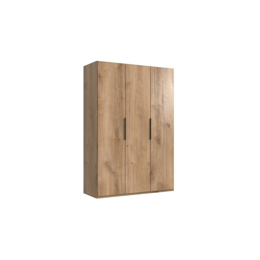 Kleiderschrank Sanko Braun Holz 150 cm 58 cm 216 cm - Farbe: Plankeneiche - Material: Holzwerkstoff - Kleiderschrank