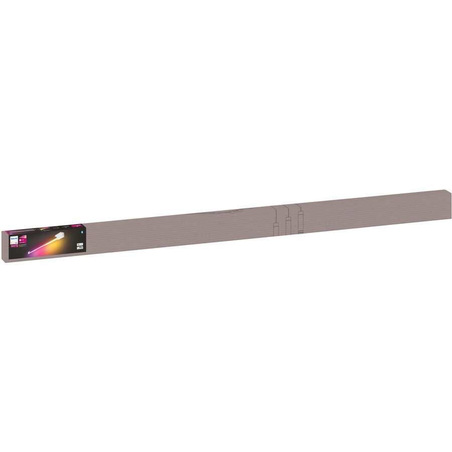 Deckenlampe Philips Hue Kunststoff 29.5 W 146.4 cm - Farbe: Schwarz - LED - Lichtfarbe: Extra warmweiss - Helles Neutralweiss - Deckenlampe