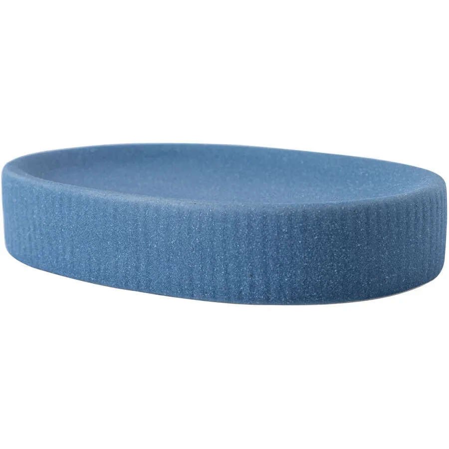 Seifenschale Lucy+ Blau Keramik 8 cm 14 cm - Seifenschale