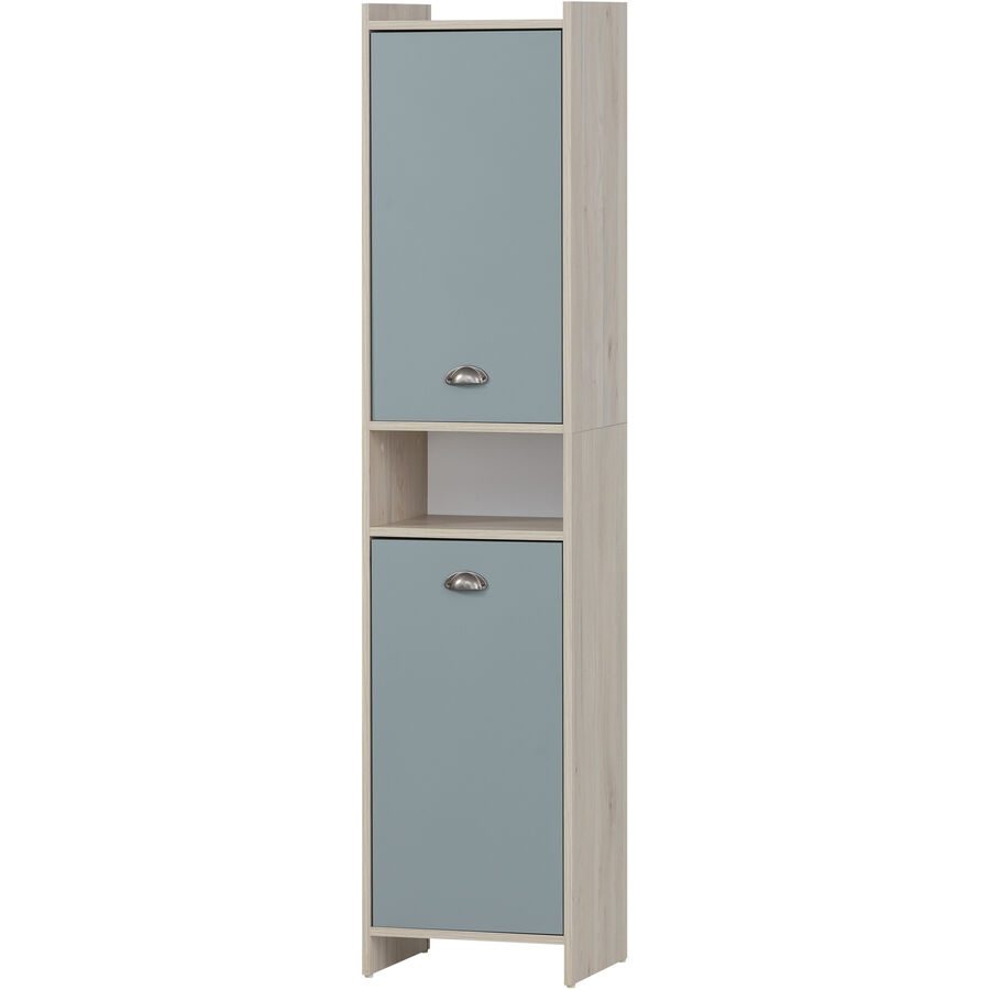 Hochschrank Lisabeth Braun Holzwerkstoff 40.2 cm 33 cm 176.3 cm - Farbe: Eiche Dekor - Hochschrank