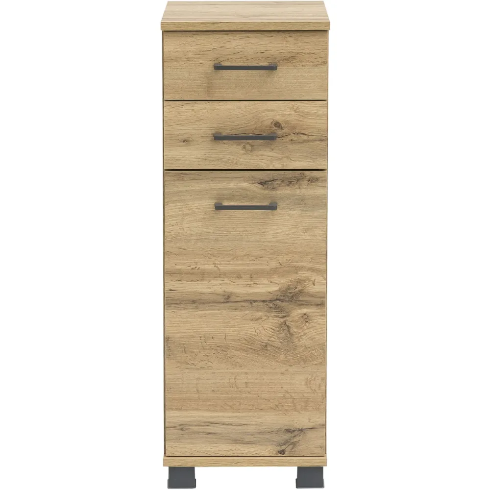 Unterschrank Swaantje Braun Holzwerkstoff 30.3 cm 32.6 cm 88.1 cm - Farbe: eiche landhaus - Unterschrank
