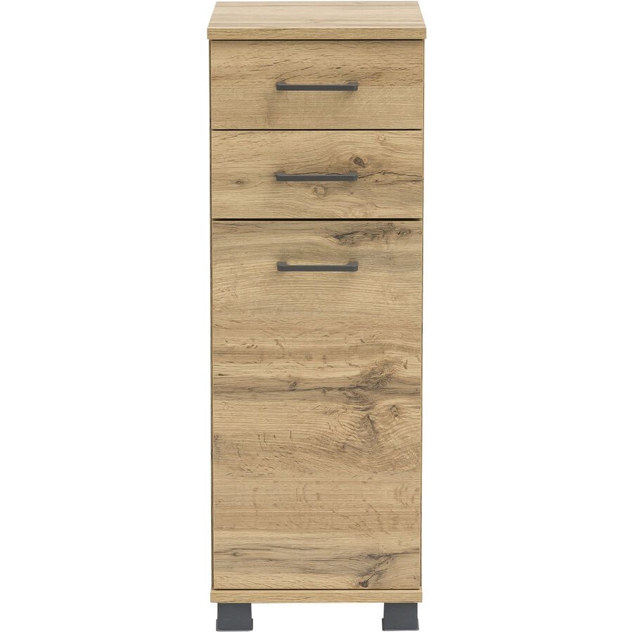 Unterschrank Swaantje Braun Holzwerkstoff 30.3 cm 32.6 cm 88.1 cm - Farbe: eiche landhaus - Unterschrank