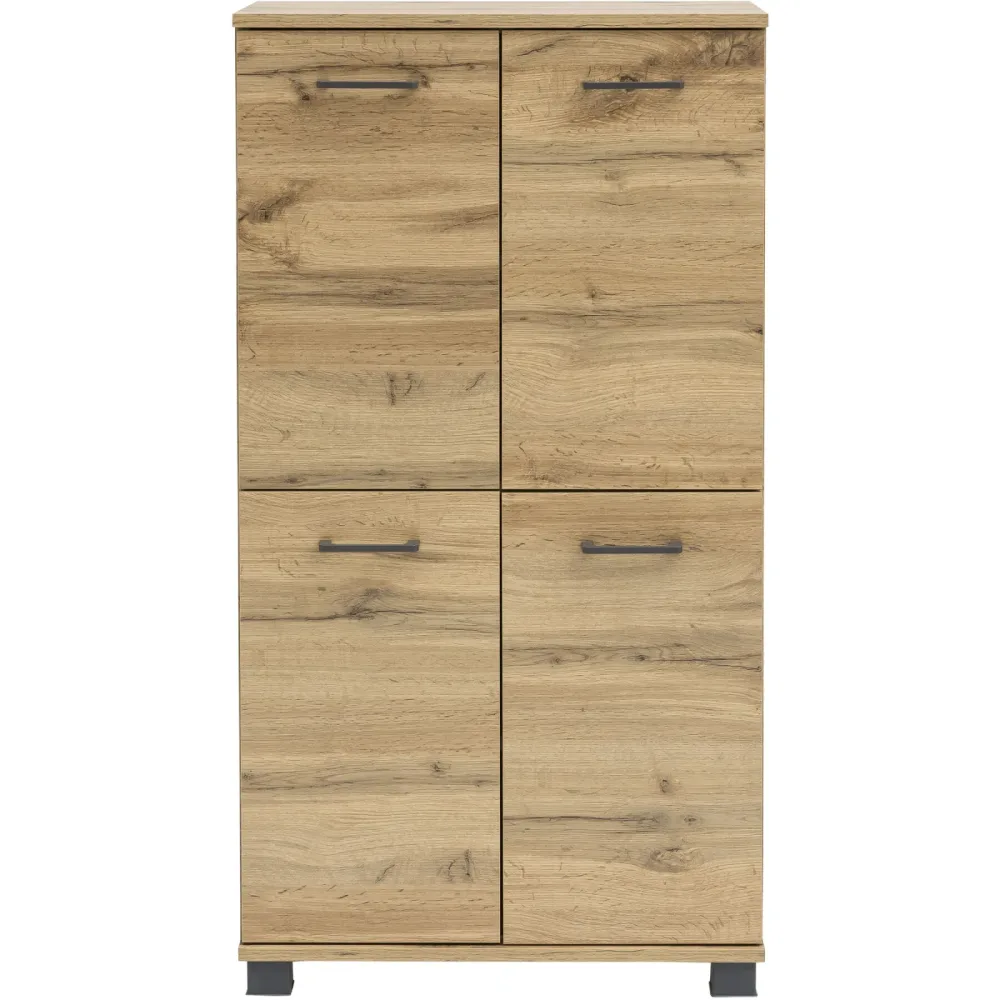 Highboard Swaantje Braun Holzwerkstoff 59.8 cm 116.9 cm - Farbe: eiche landhaus - Highboard