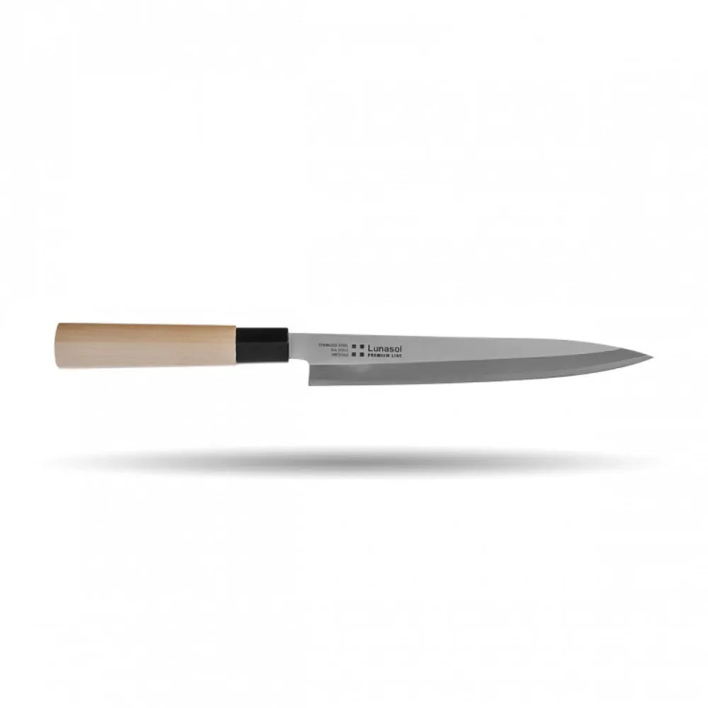 Sola Sushimesser S-Art Grau Edelstahl 21 cm - Farbe: chrom - Sushimesser