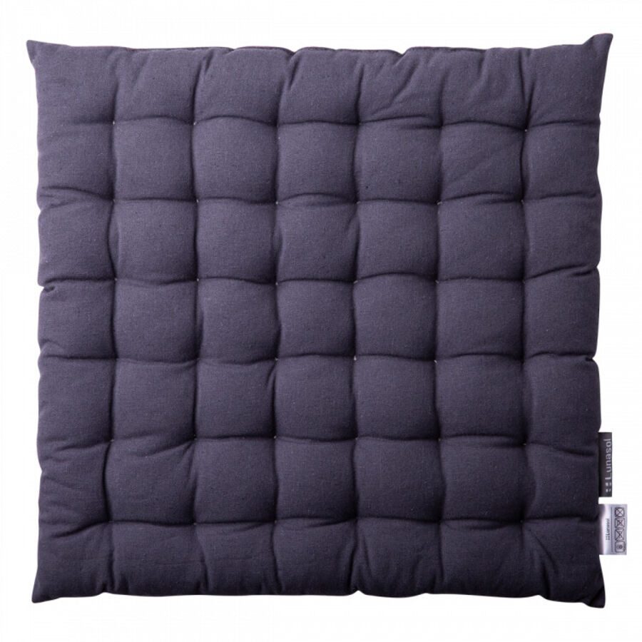 Sola Sitzkissen Basic Ambiente Grau Baumwolle 40 cm 40 cm - Farbe: stahlgrau - Material: Recycelte Baumwolle - Sitzkissen