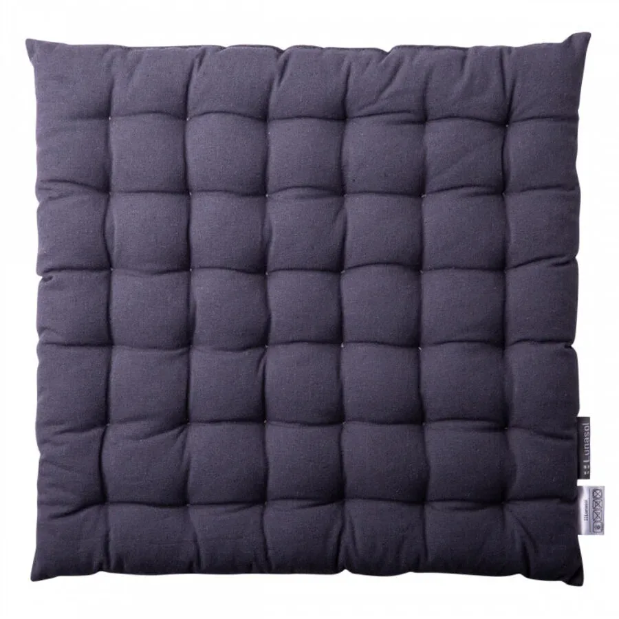 Sola Sitzkissen Basic Ambiente Grau Baumwolle 40 cm 40 cm - Farbe: stahlgrau - Material: Recycelte Baumwolle - Sitzkissen