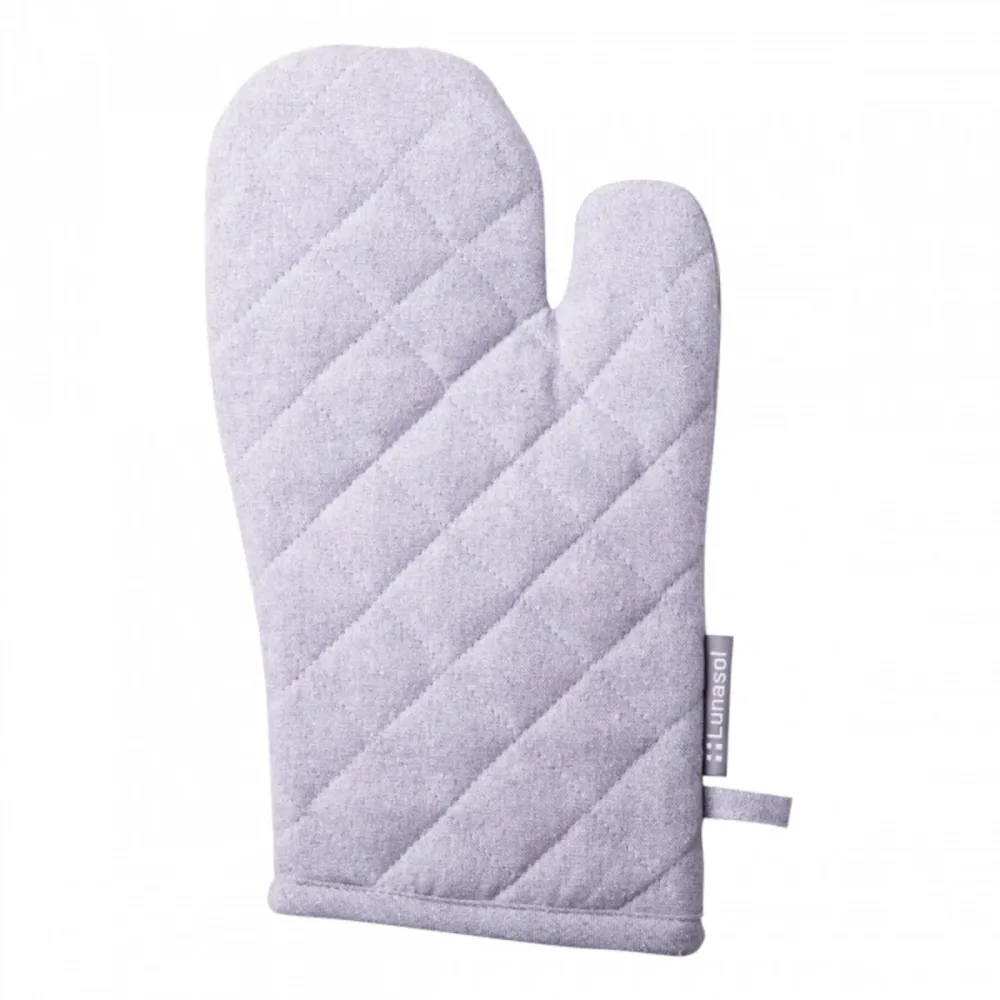 Sola Ofenhandschuh Basic Ambiente Silber Baumwolle 32 cm - Material: Recycelte Baumwolle - Ofenhandschuh