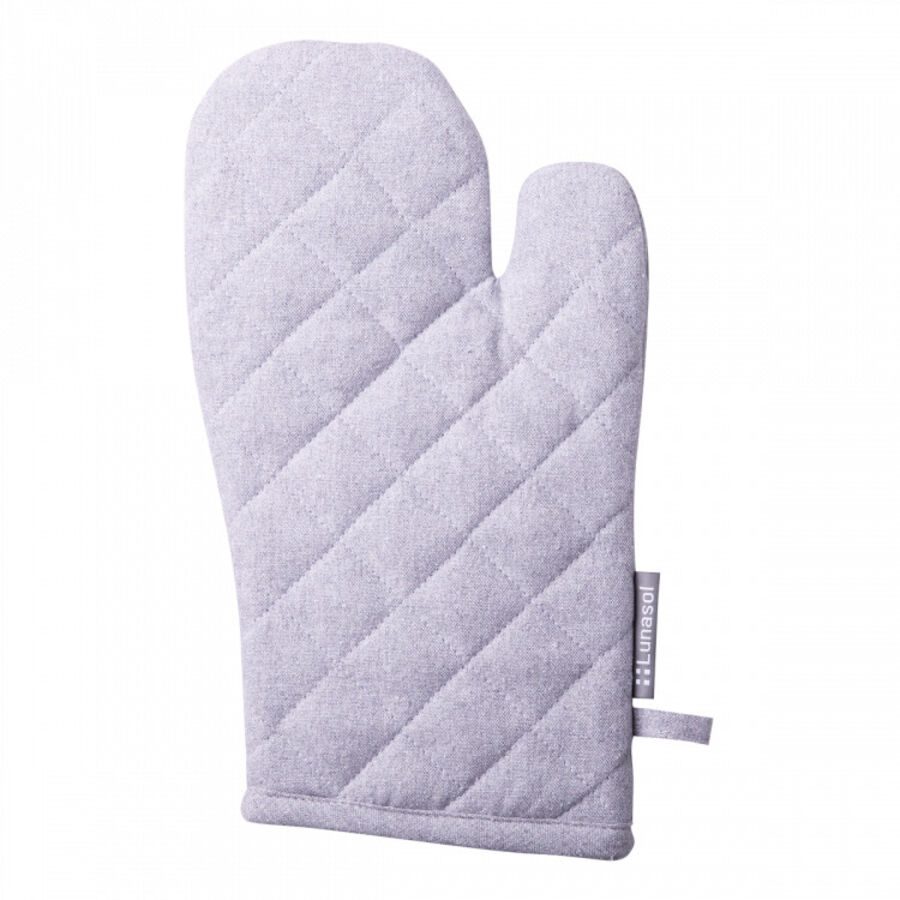 Sola Ofenhandschuh Basic Ambiente Silber Baumwolle 32 cm - Material: Recycelte Baumwolle - Ofenhandschuh