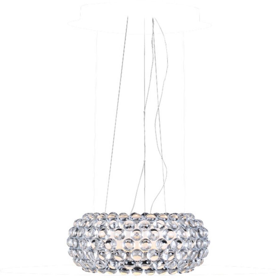 Foscarini Pendellampe Caboche Transparent Kunststoff 50 cm 20 cm - LED - Lichtfarbe: Extra warmweiss - Pendellampe- LED Energiesparlampe