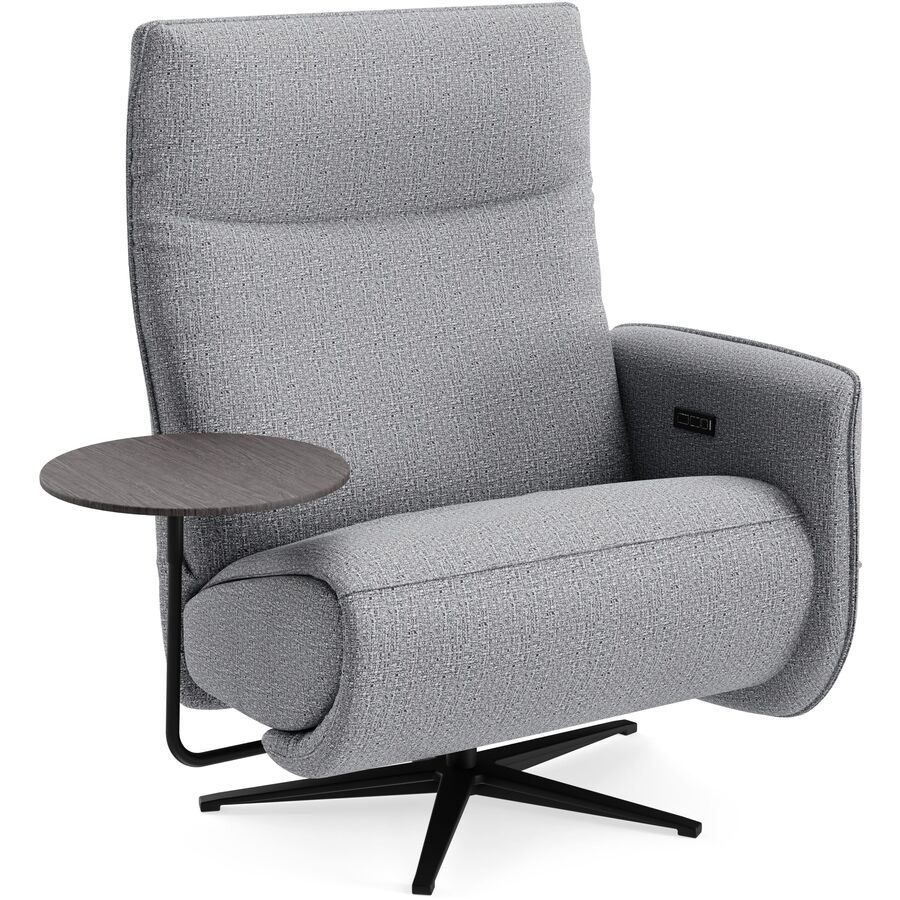 Relaxsessel Lidja Grau Stoff 122 cm 170 cm - Farbe: zink - Möbel Konfigurator: Traummöbel individuell zusammenstellen - Relaxsessel