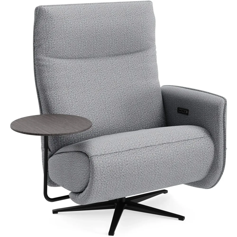 Relaxsessel Lidja Grau Stoff 122 cm 170 cm - Farbe: zink - Möbel Konfigurator: Traummöbel individuell zusammenstellen - Relaxsessel