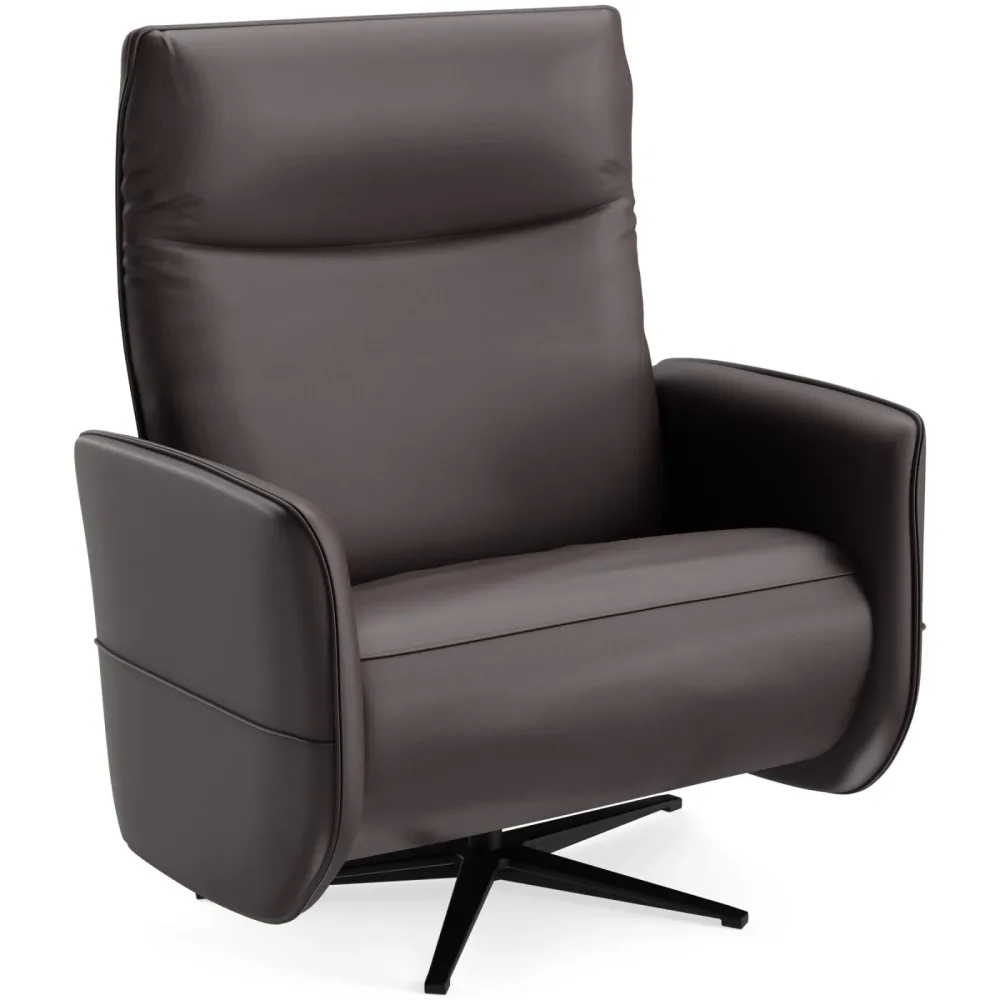 Relaxsessel Lidja Braun Leder 104 cm 170 cm - Möbel Konfigurator: Traummöbel individuell zusammenstellen - Relaxsessel