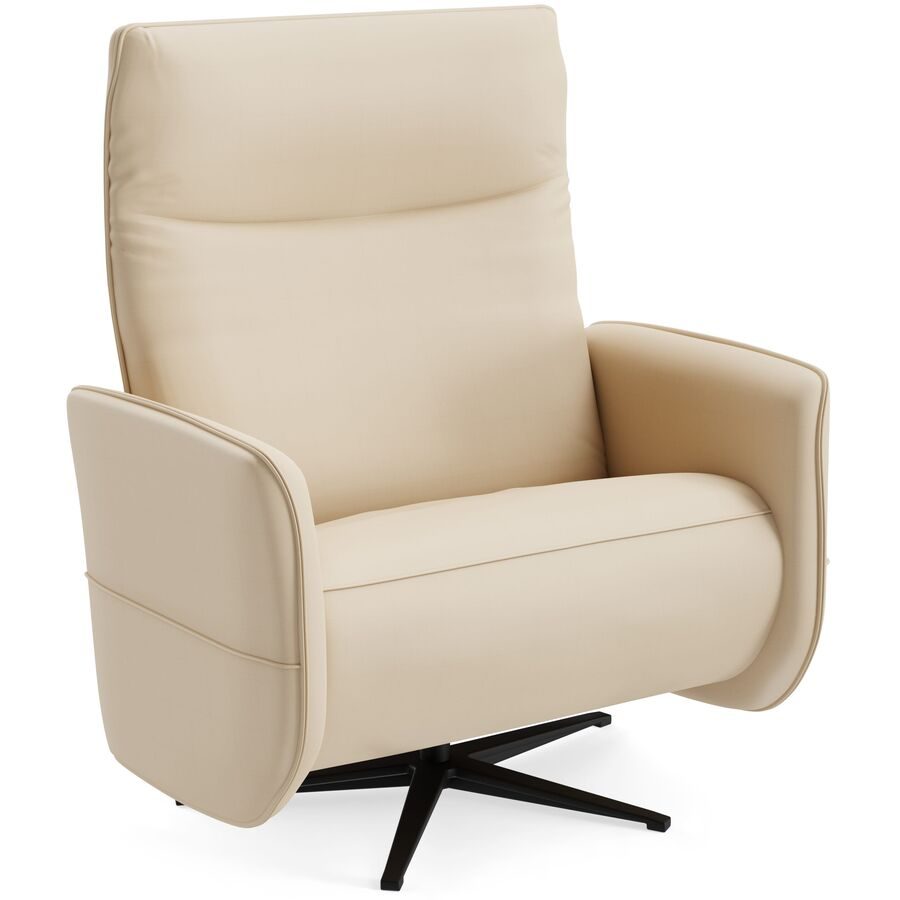 Relaxsessel Lidja Beige Leder 104 cm 170 cm - Möbel Konfigurator: Traummöbel individuell zusammenstellen - Relaxsessel