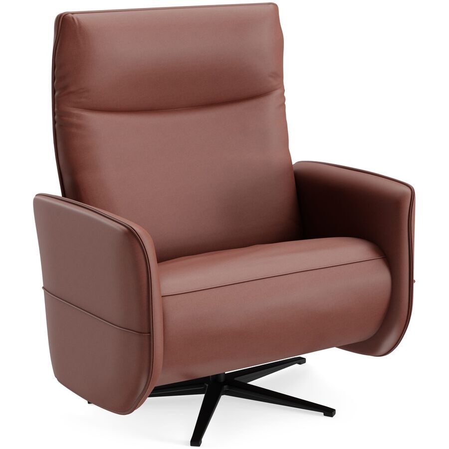 Relaxsessel Lidja Rot Leder 104 cm 170 cm - Farbe: fuchsia - Möbel Konfigurator: Traummöbel individuell zusammenstellen - Relaxsessel
