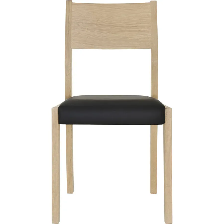 Stuhl Sapo Schwarz Holz 52.5 cm - Farbe: natur/schwarz - Material: Eiche - Stuhl