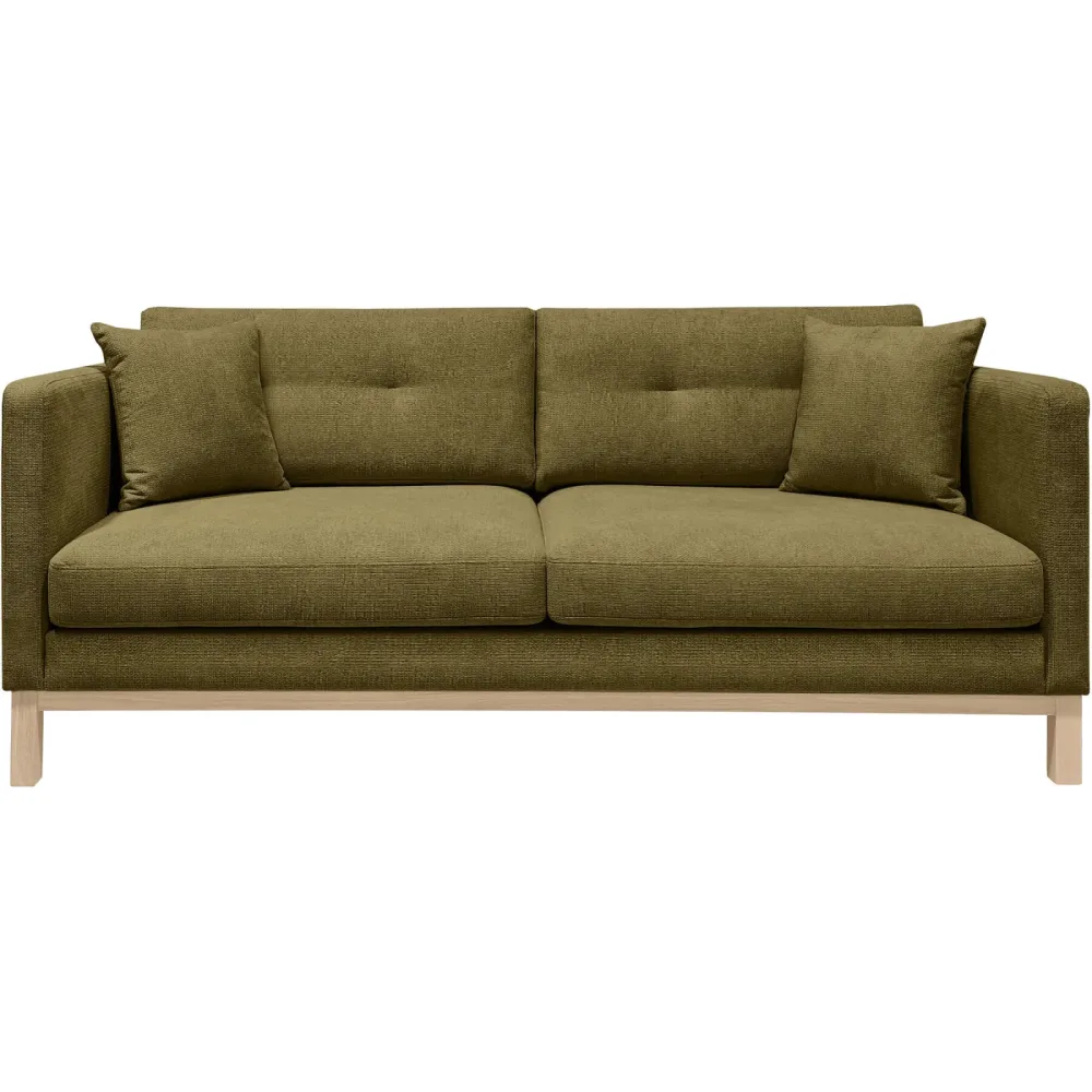 Sofa Woody Grün Stoff 208 cm 89 cm - Farbe: waldgrün - Sofa