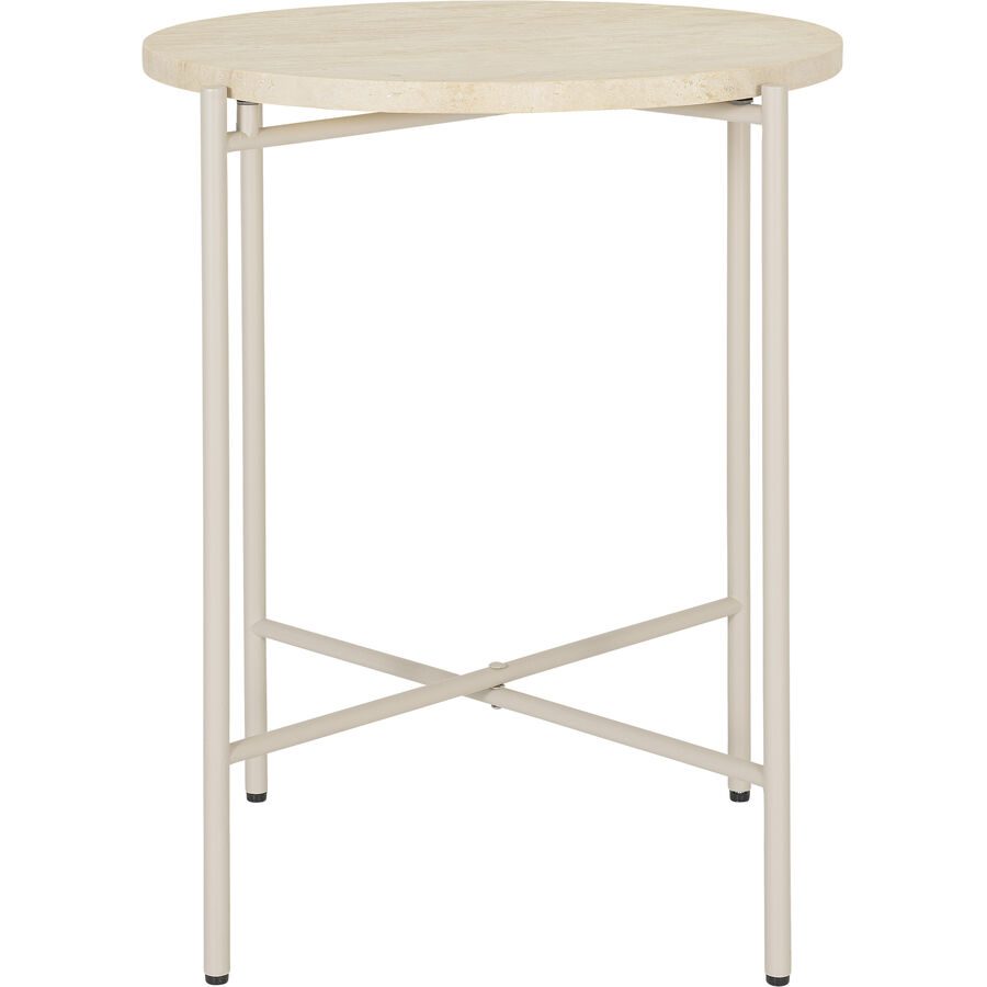 Beistelltisch Kim Beige Stein 40 cm - Beistelltisch