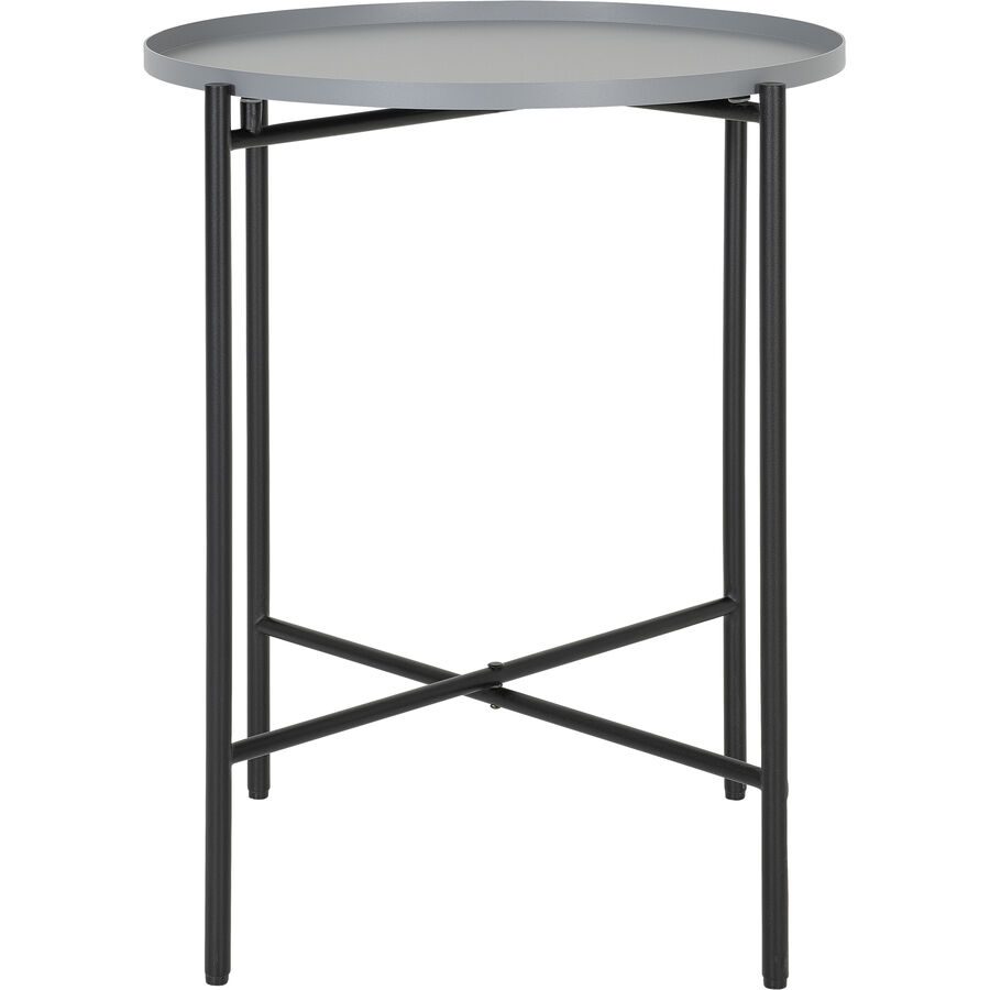 Beistelltisch Kim Grau Metall 40 cm - Beistelltisch