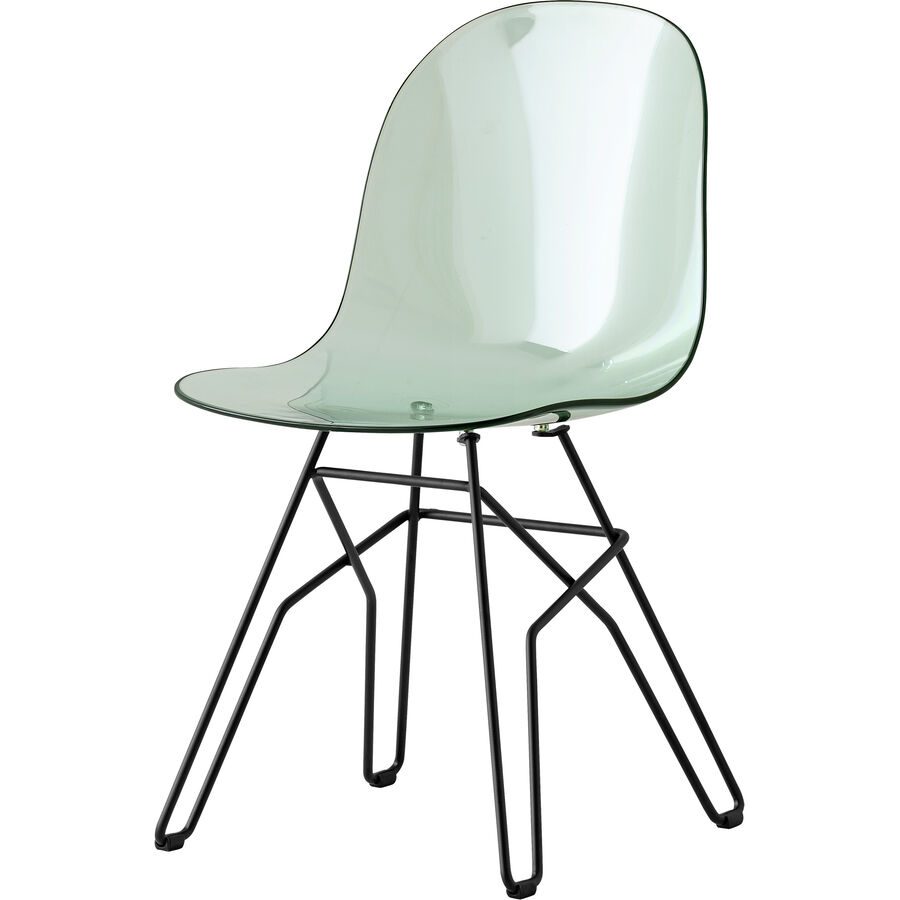 CONNUBIA Stuhl Academy Grün Metall 44.5 cm - Farbe: thymian - Material: Polycarbonat - Stuhl