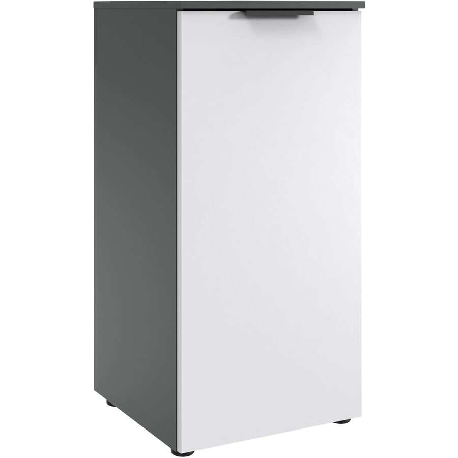 Kommode Sanko Weiss Holzwerkstoff 41 cm 41 cm - Farbe: Weiss/graphit - Kommode