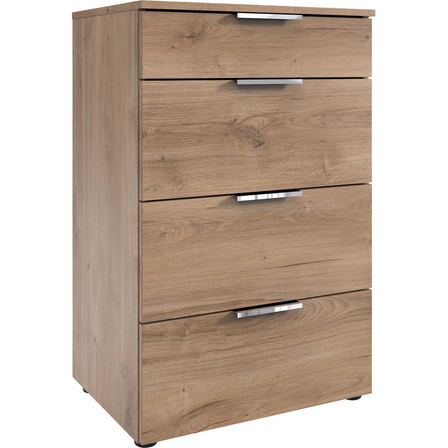 Kommode Sanko Braun Holzwerkstoff 54 cm 41 cm - Farbe: Plankeneiche - Kommode