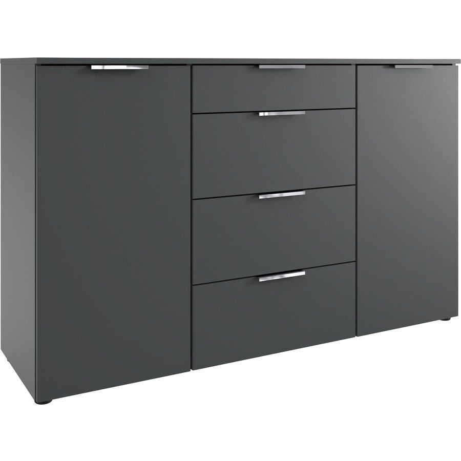 Kommode Sanko Grau Holzwerkstoff 135 cm 41 cm - Farbe: graphit - Kommode