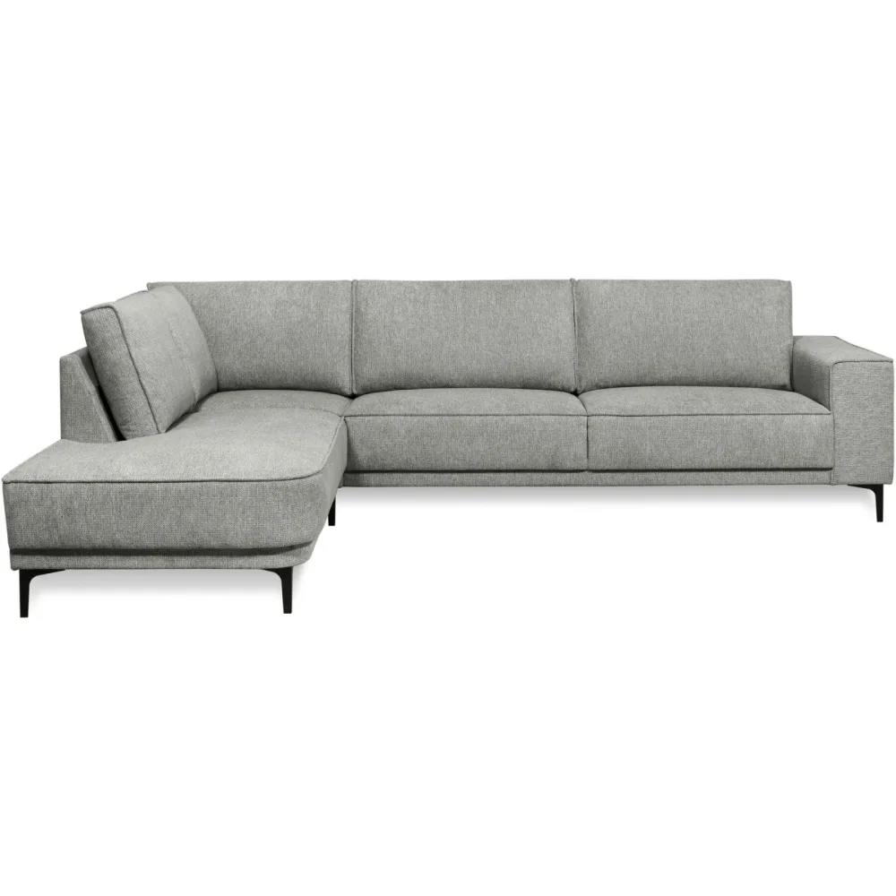 Ecksofa Marjorie Grau Stoff 289 cm 210 cm - Ecksofa