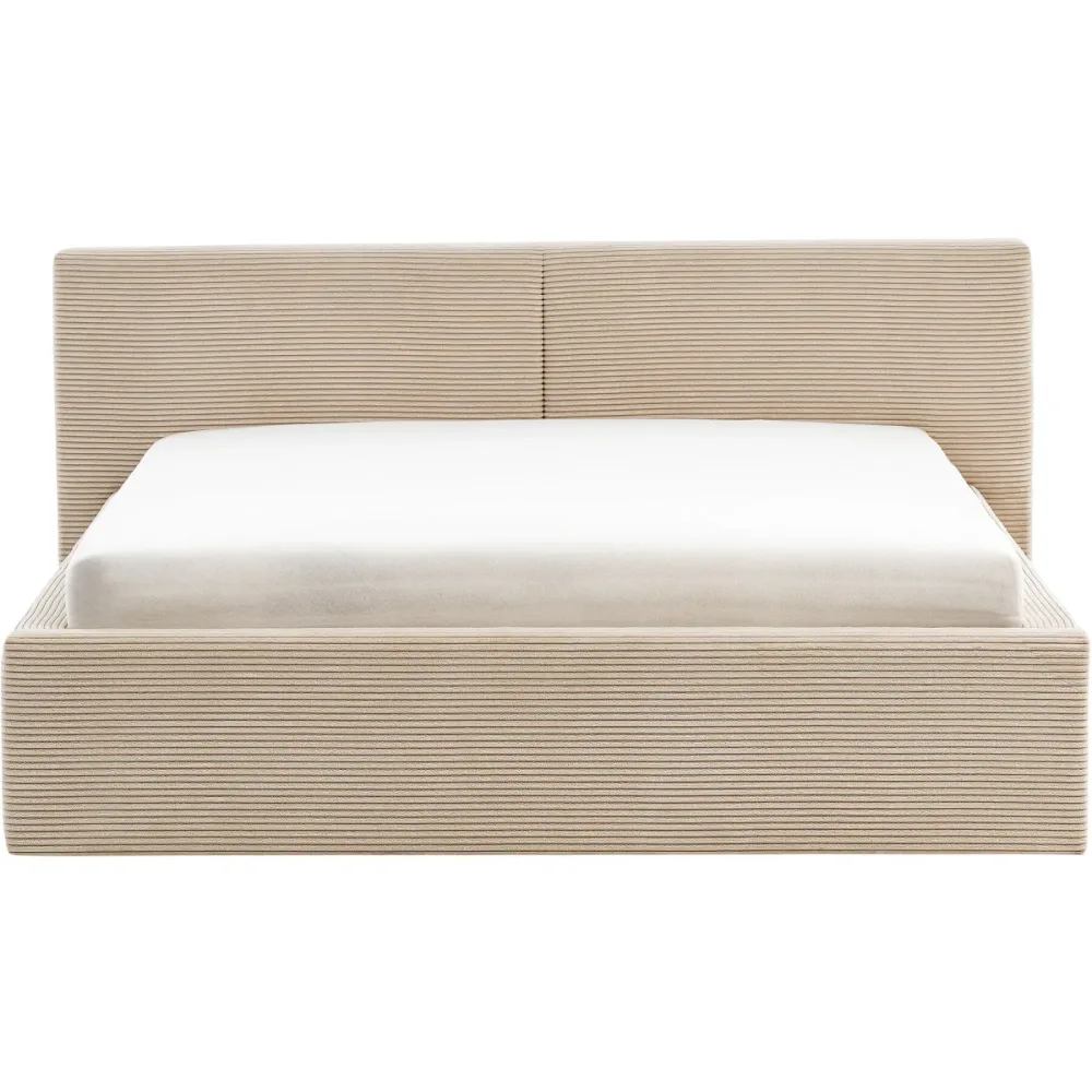 Bett Lois Beige Polyester 140 x 200 cm - Bett