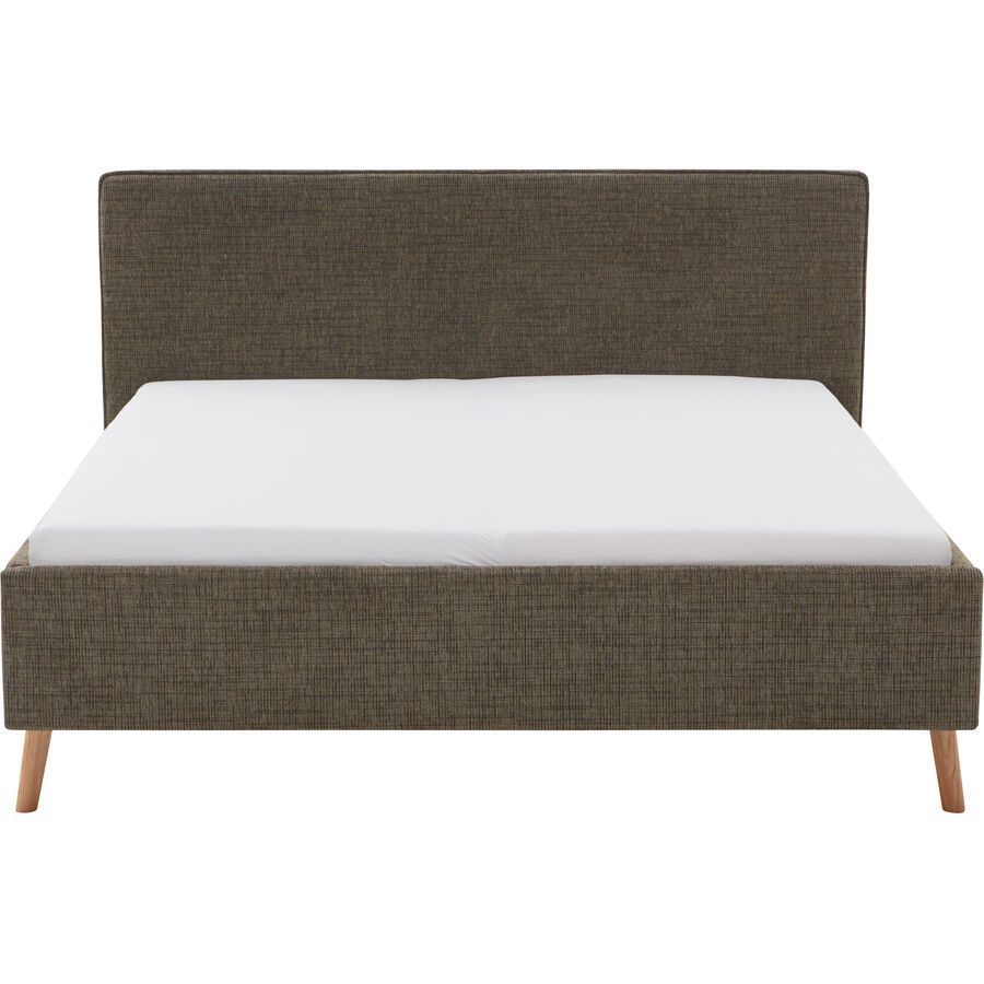 Bett Lina Grün Polyester 160 x 200 cm - Farbe: Moss green - Bett