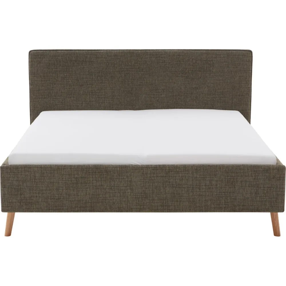 Bett Lina Grün Polyester 160 x 200 cm - Farbe: Moss green - Bett