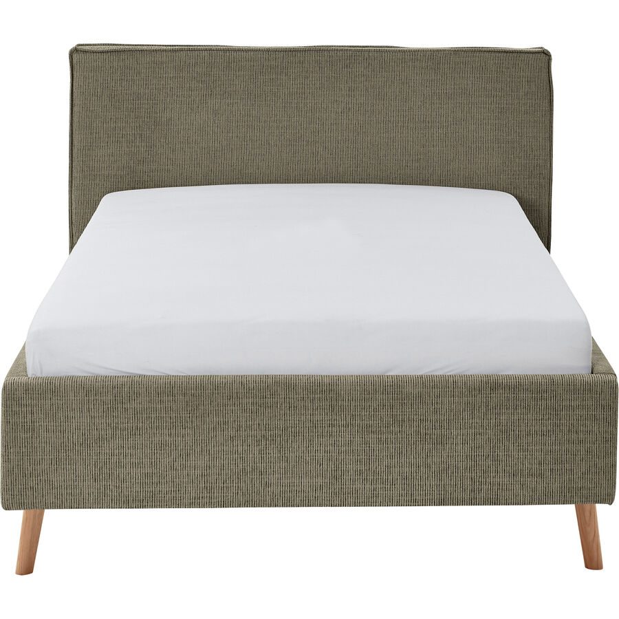 Bett Lina Grün Polyester 140 x 200 cm - Farbe: Moss green - Bett