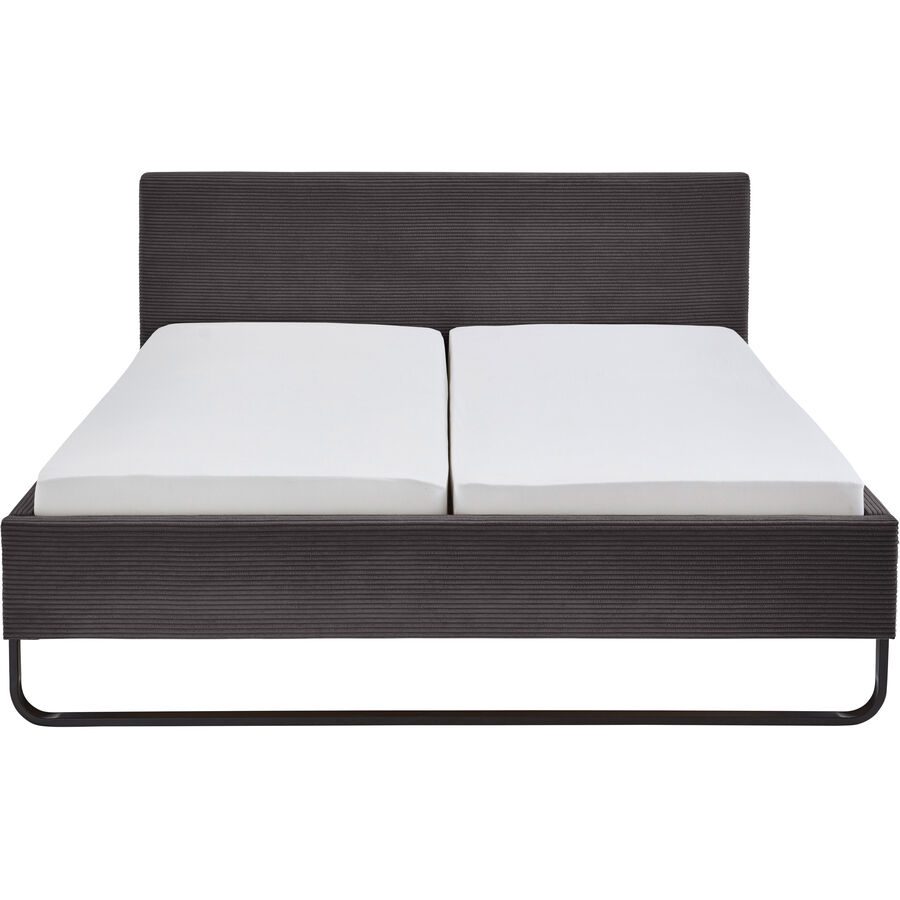 Bett Kassy Grau Polyester 180 x 200 cm - Bett